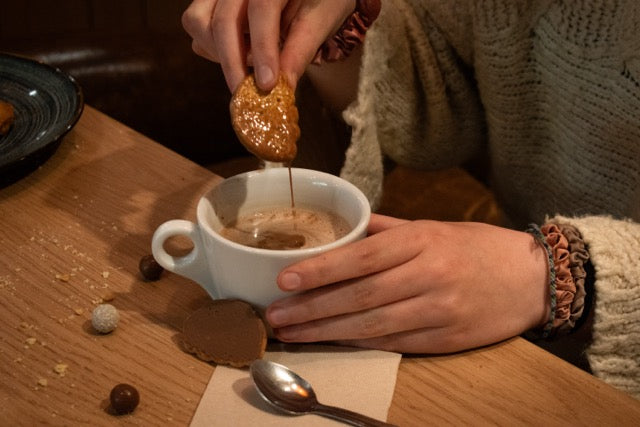 Sainte Mère Eglise's semi-chocolate coated shortbread