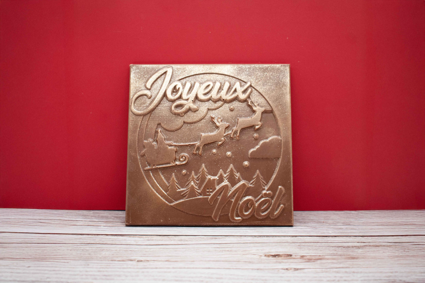 Tablette joyeux noël - chocolat au lait