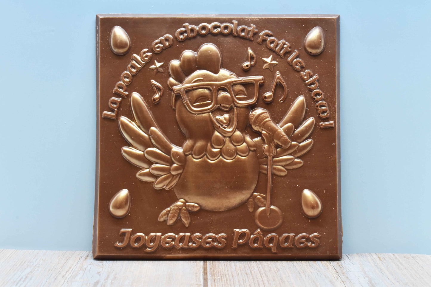 Tablette Joyeuses Pâques au chocolat au lait