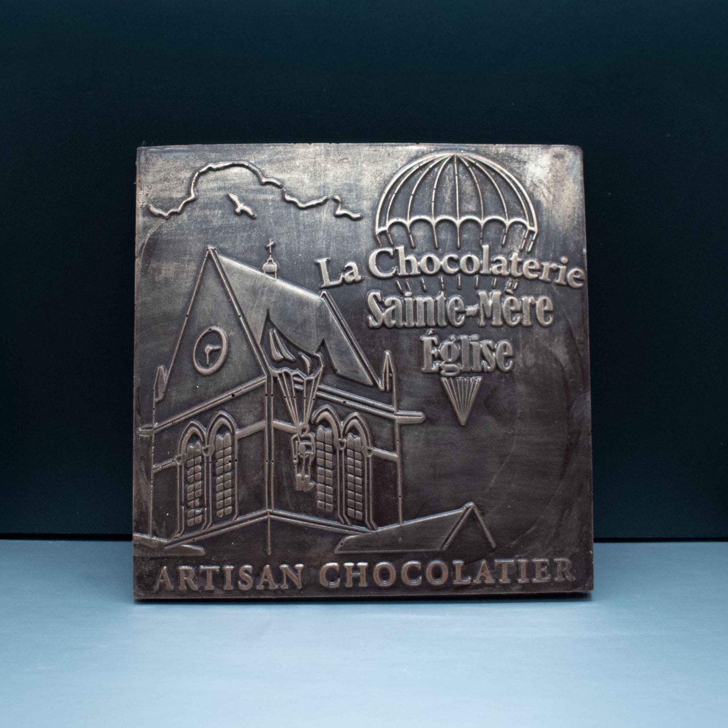 Tablette Sainte-Mère-Église au chocolat noir