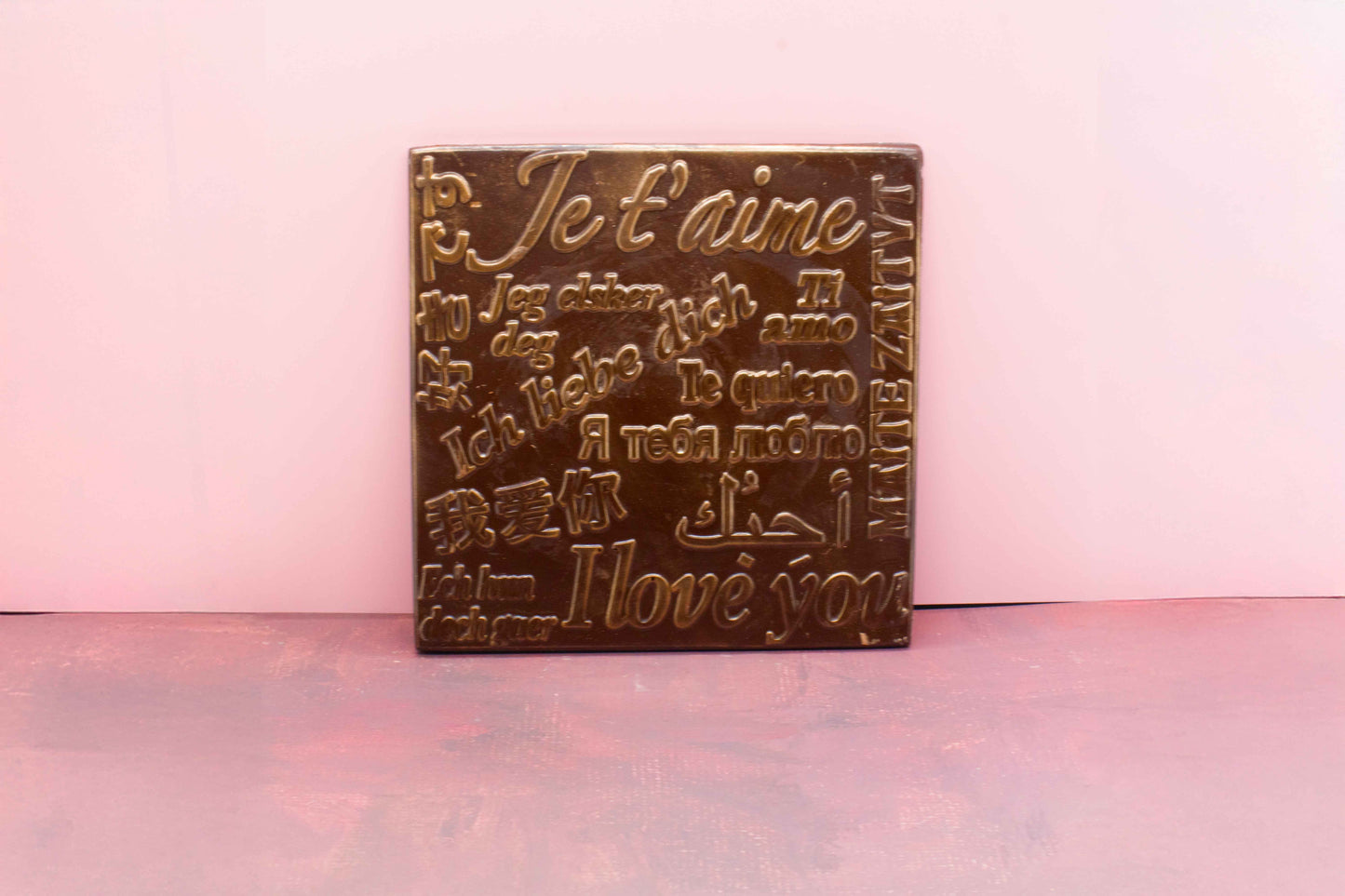 Tablette Chocolat Noir 130 g – « Je t’aime »