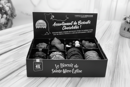 Boite d'assortiment de biscuits chocolatés