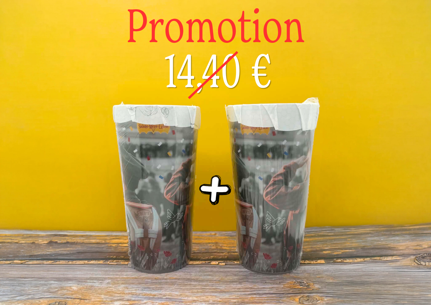 2 écocups garnis à 10 €
