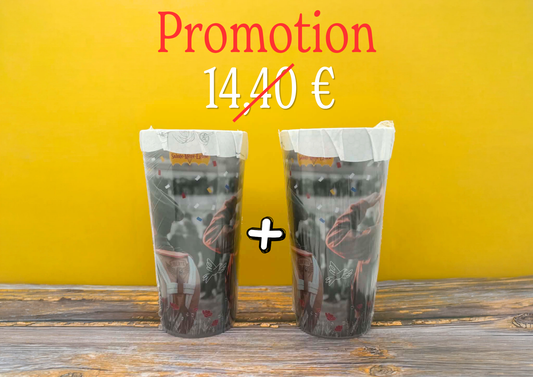 2 écocups garnis à 10 €