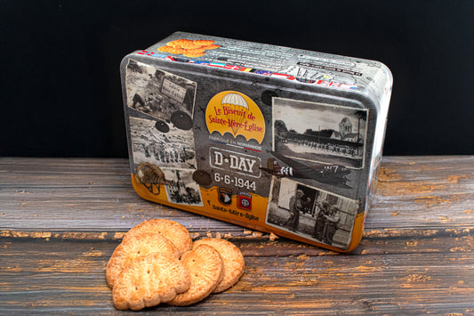 Grey and yellow D-DAY box