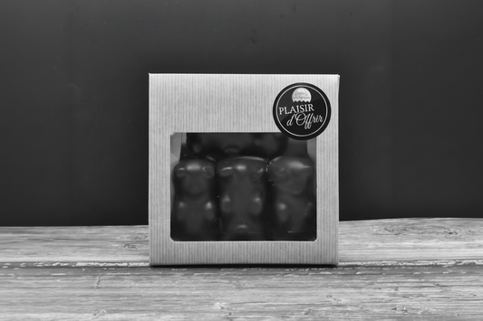 Oursons guimauves chocolat noir