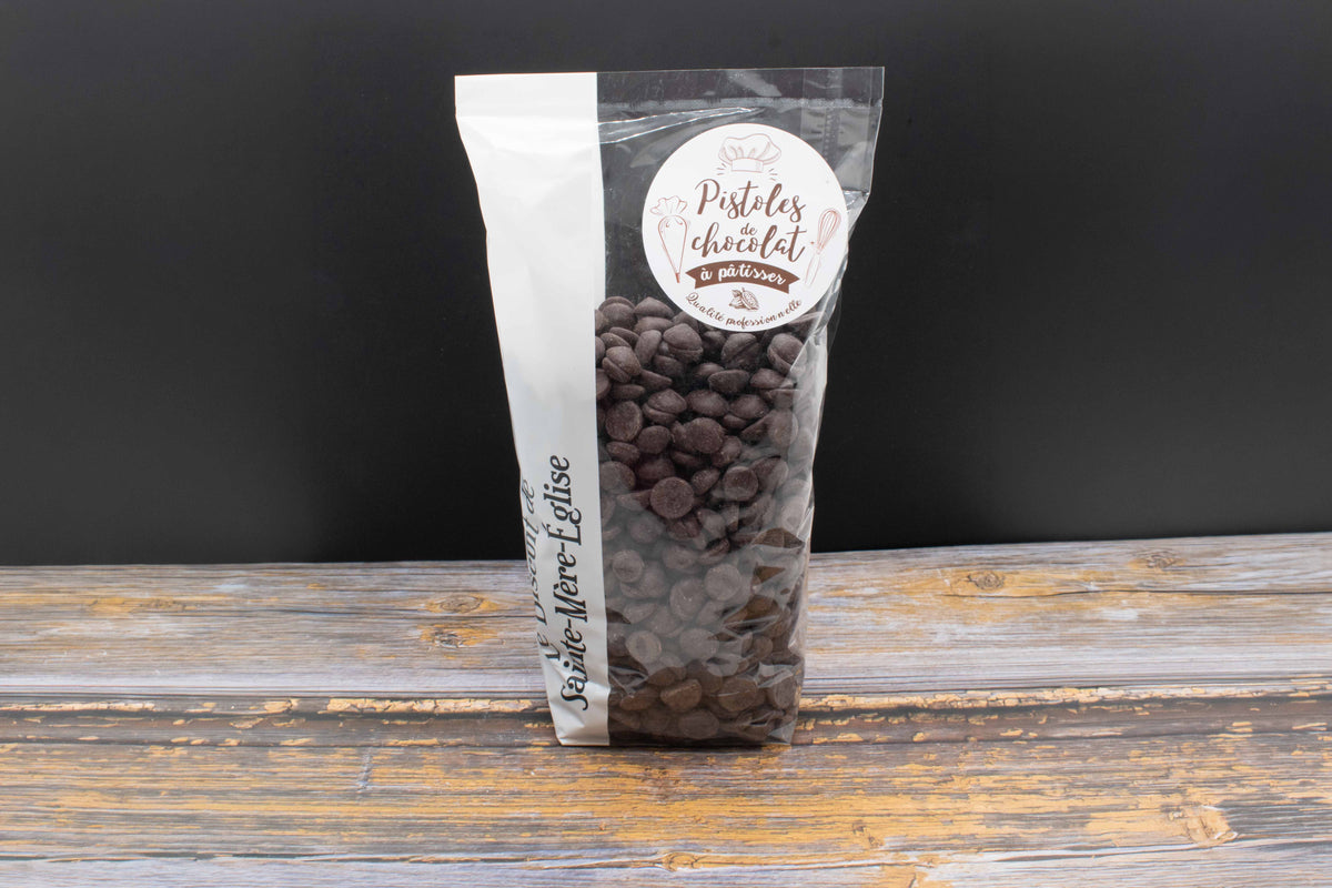 Pistoles de chocolat noir