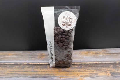 Pistoles de chocolat noir