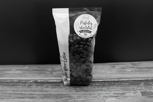 Pistoles de chocolat noir