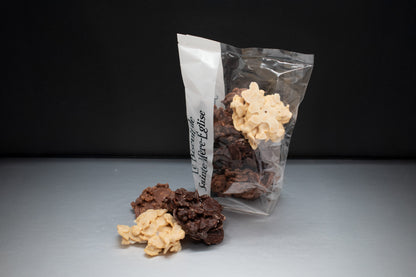 3 chocolate sand roses