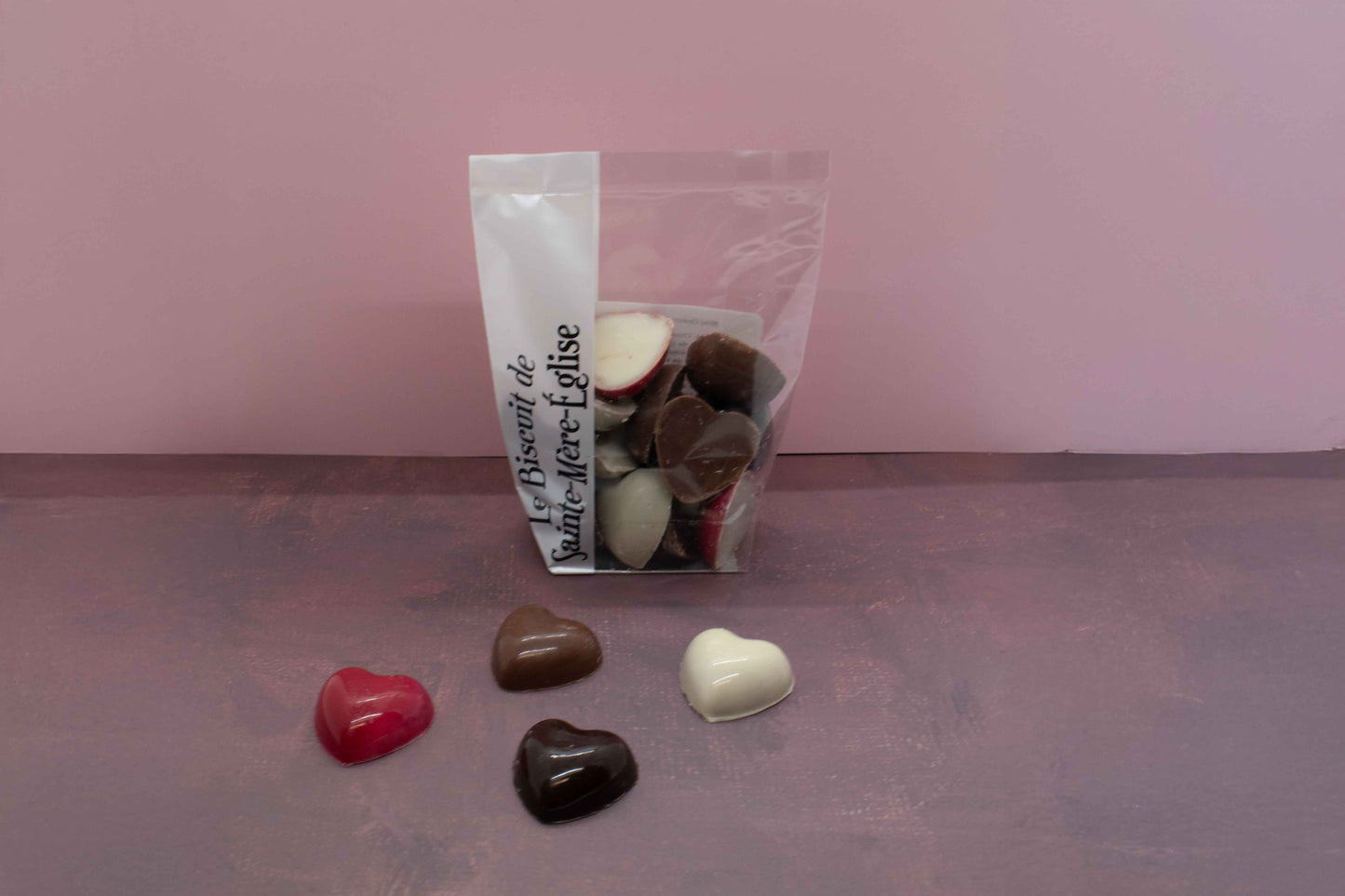 Mini Cœurs Praliné aux 3 Chocolats – Spécial Saint-Valentin