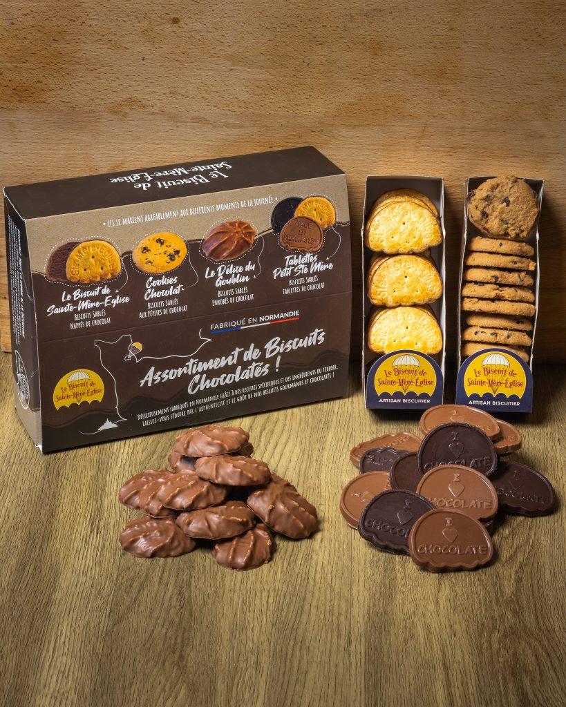 Boite assortiment biscuits chocolatés