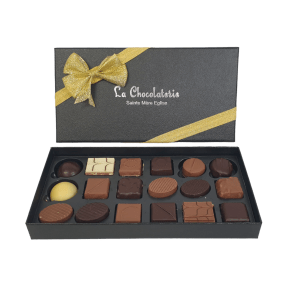 Coffret 18 bonbons chocolats